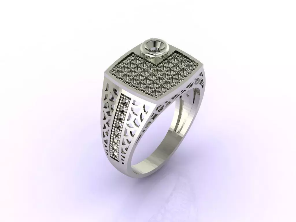 Gents Ring - STL READY FILES 3D print model_0