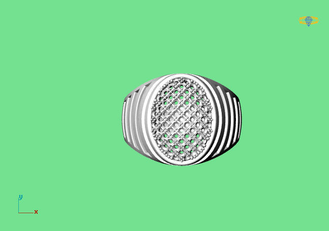 Gents Ring - STL READY FILES 3D print model_2
