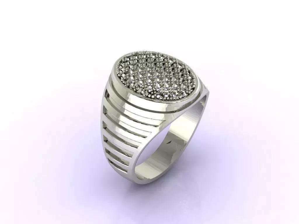 Gents Ring - STL READY FILES 3D print model_0