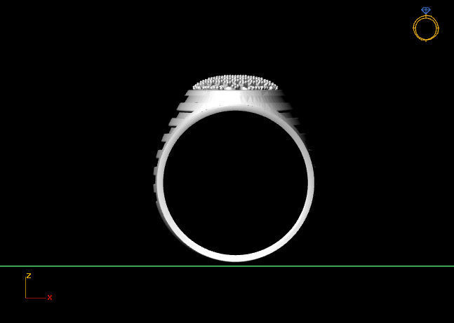 Gents Ring - STL READY FILES 3D print model_3