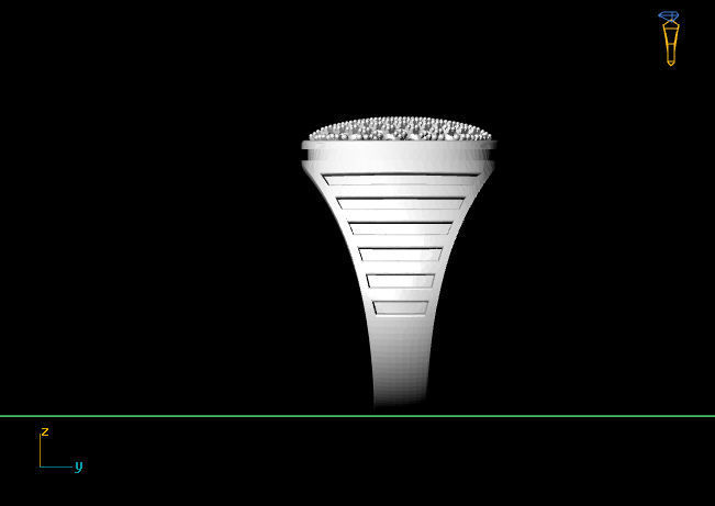Gents Ring - STL READY FILES 3D print model_4