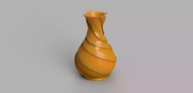 Flower vase 01 Free 3D print model
