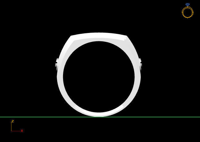 Gents Ring - STL READY FILES 3D print model_3