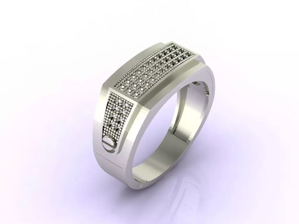 Gents Ring - STL READY FILES 3D print model_0