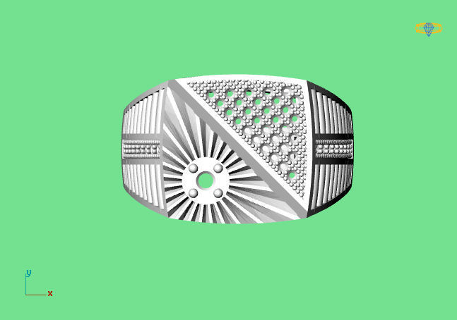 Gents Ring  - STL READY FILES  3D print model_2