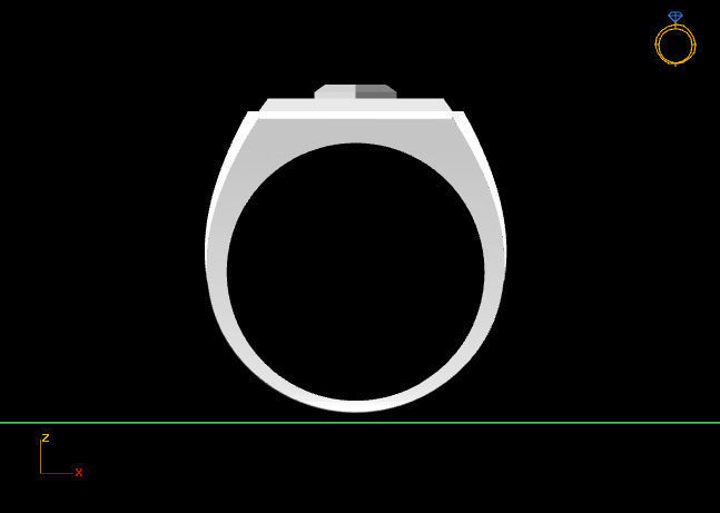 Gents Ring - STL READY FILES 3D print model_3