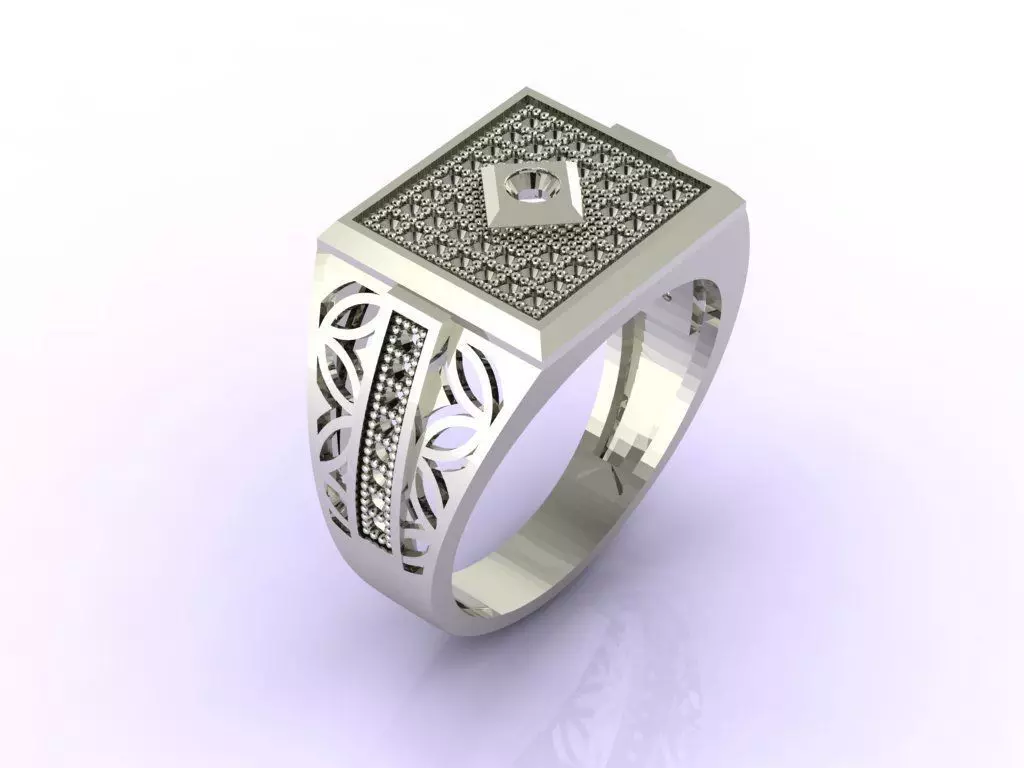 Gents Ring - STL READY FILES 3D print model_0