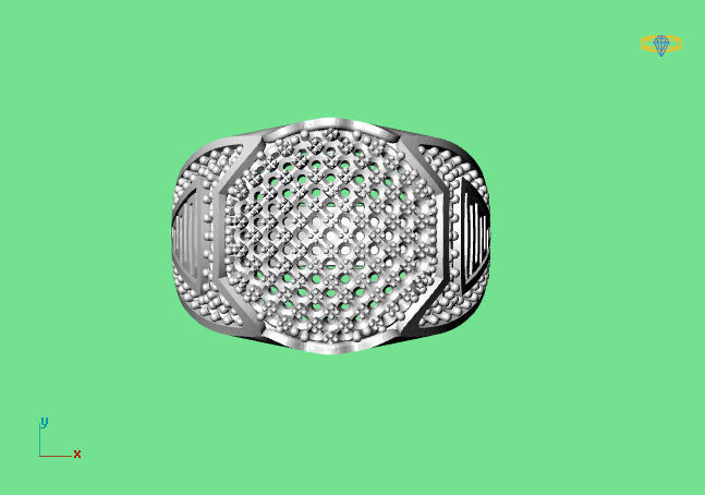 Gents Ring - STL READY FILES 3D print model_2