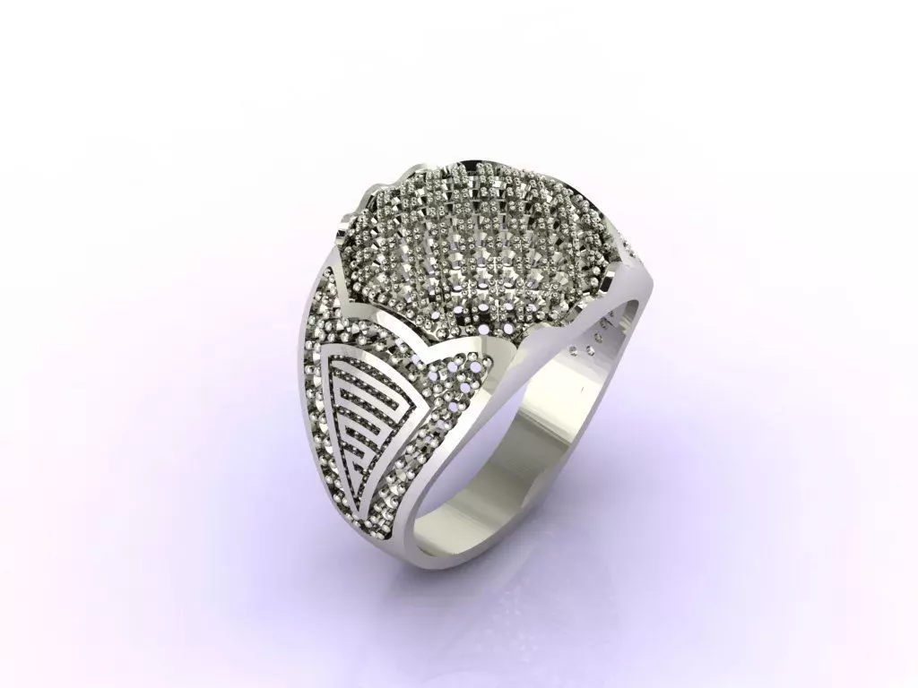 Gents Ring - STL READY FILES 3D print model_0