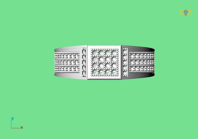 Gents Ring - STL READY FILES 3D print model_2