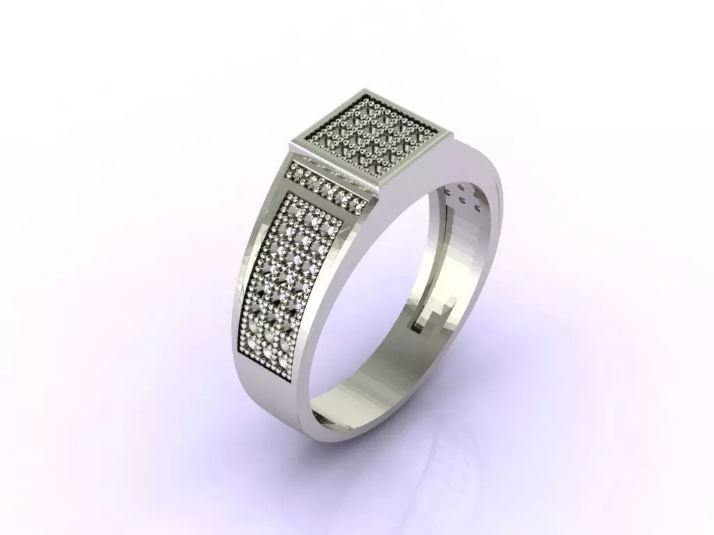 Gents Ring - STL READY FILES 3D print model_0