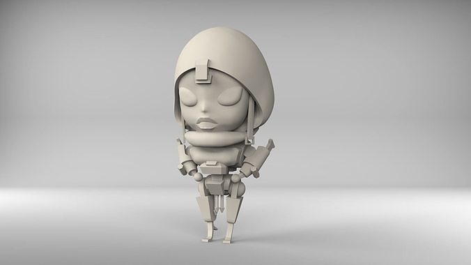 Ash Bobblehead Legendary Charm In Apex Legends 3D print model