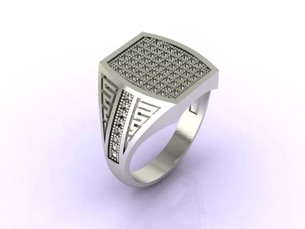 Gents Ring - STL READY FILES 3D print model_0