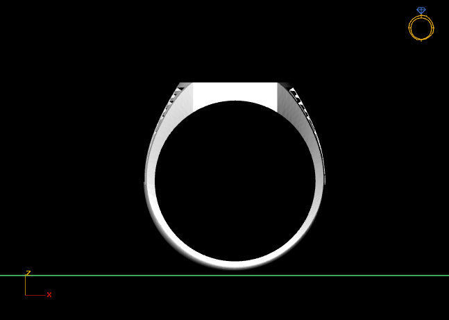 Gents Ring - STL READY FILES 3D print model_3