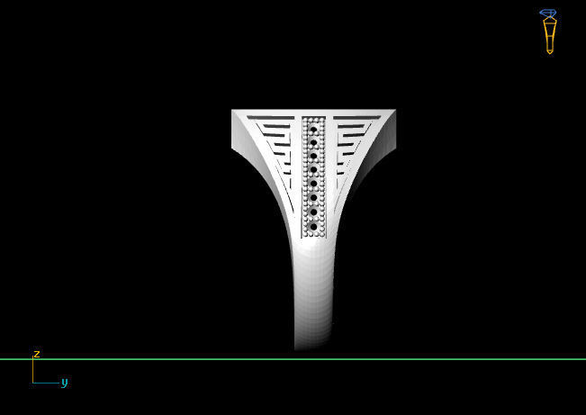 Gents Ring - STL READY FILES 3D print model_4