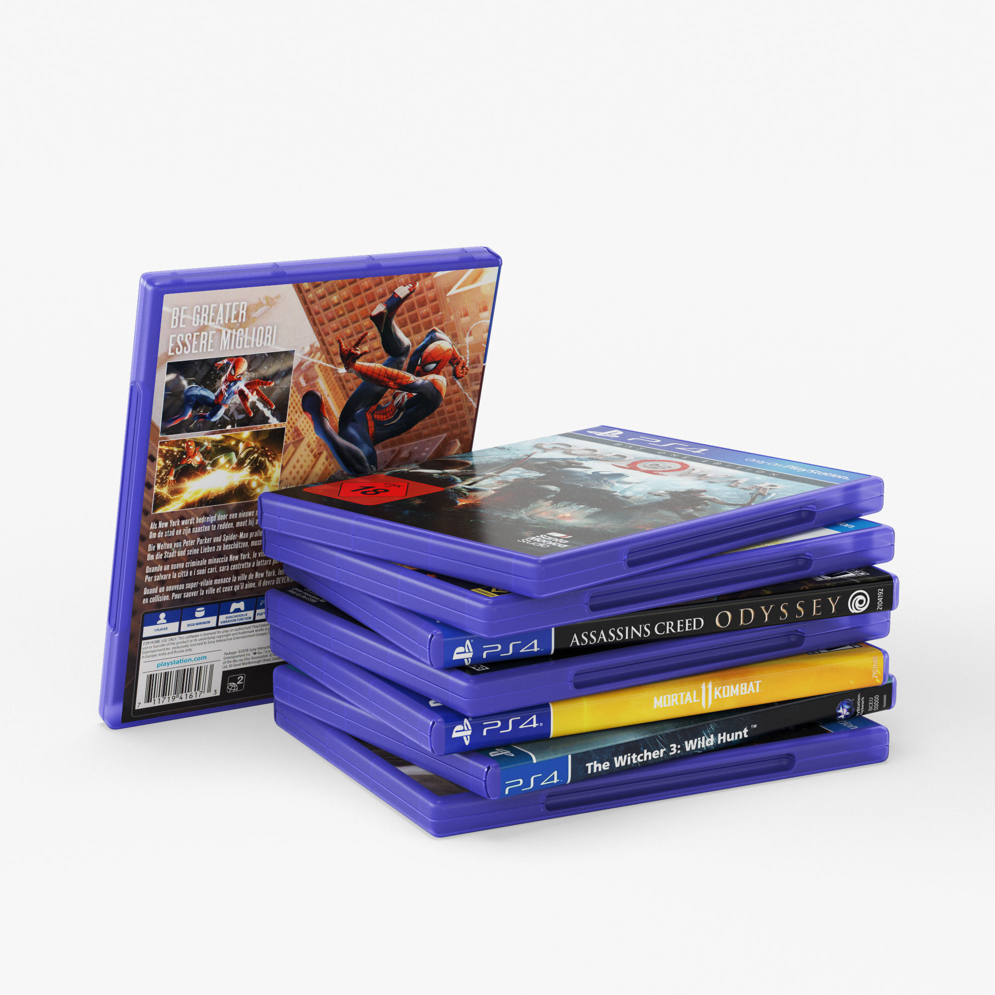 DVD Case disks for PS4 3D model_3