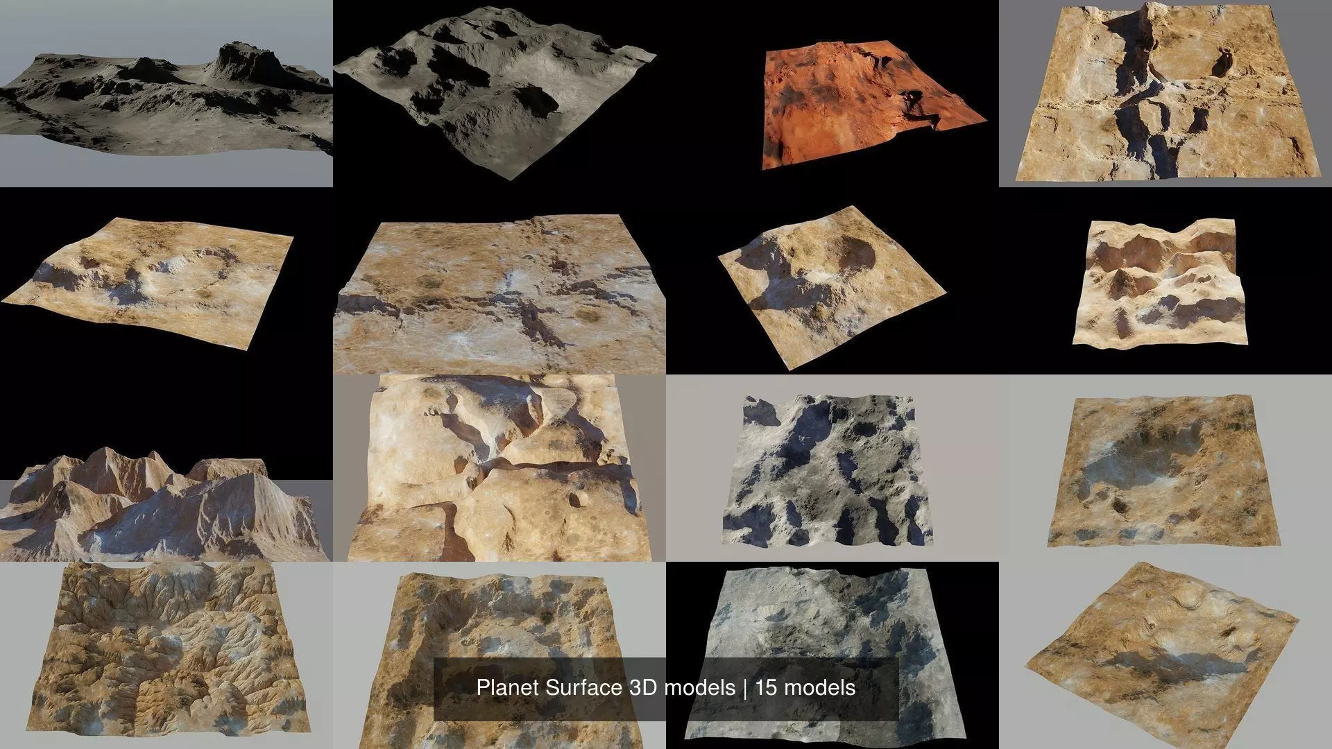 Planet Surface 3D models 3D Model Collection_0