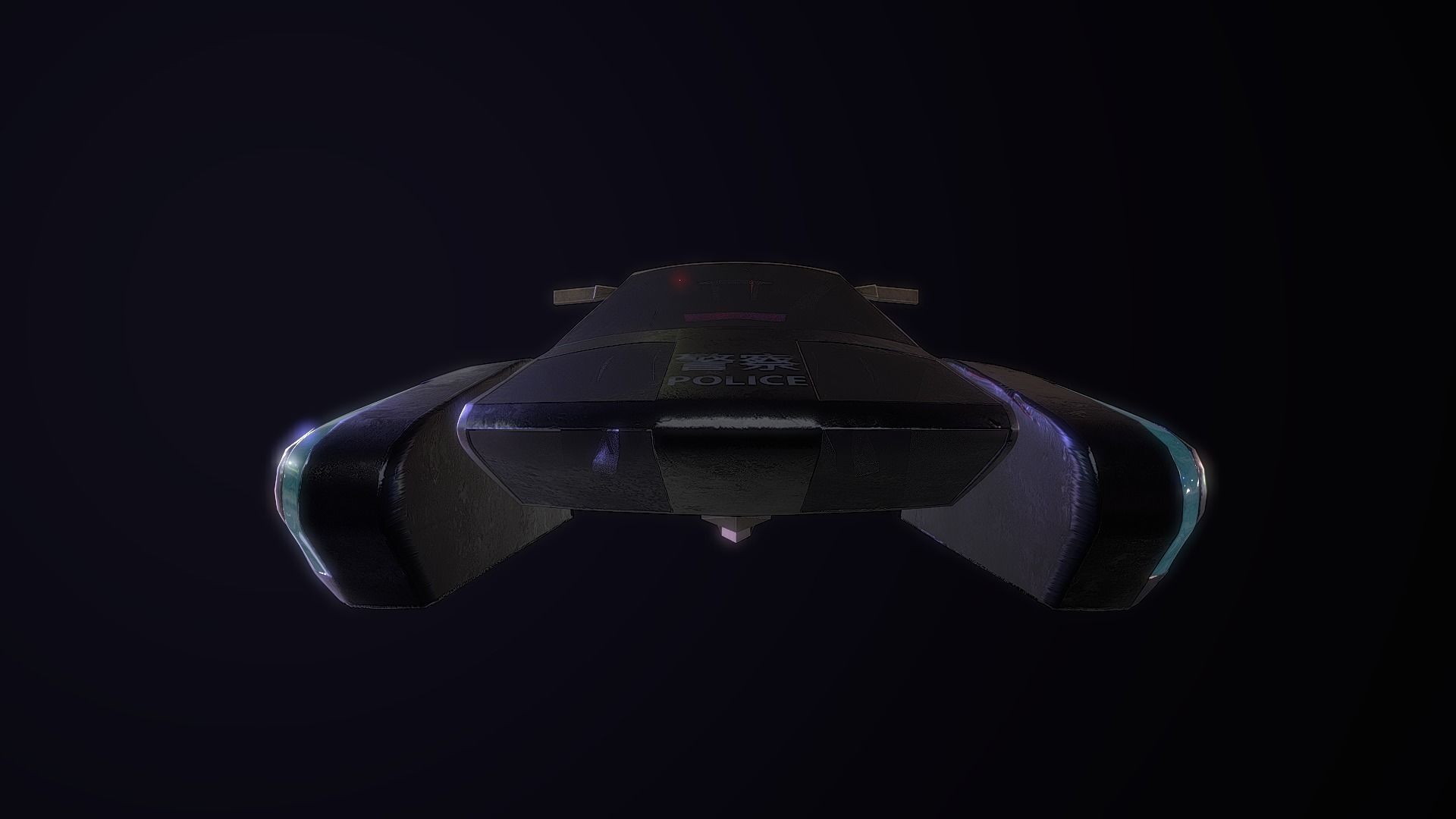 Sci-Fi Vehicle low-poly 3d model  Low-poly 3D model_5