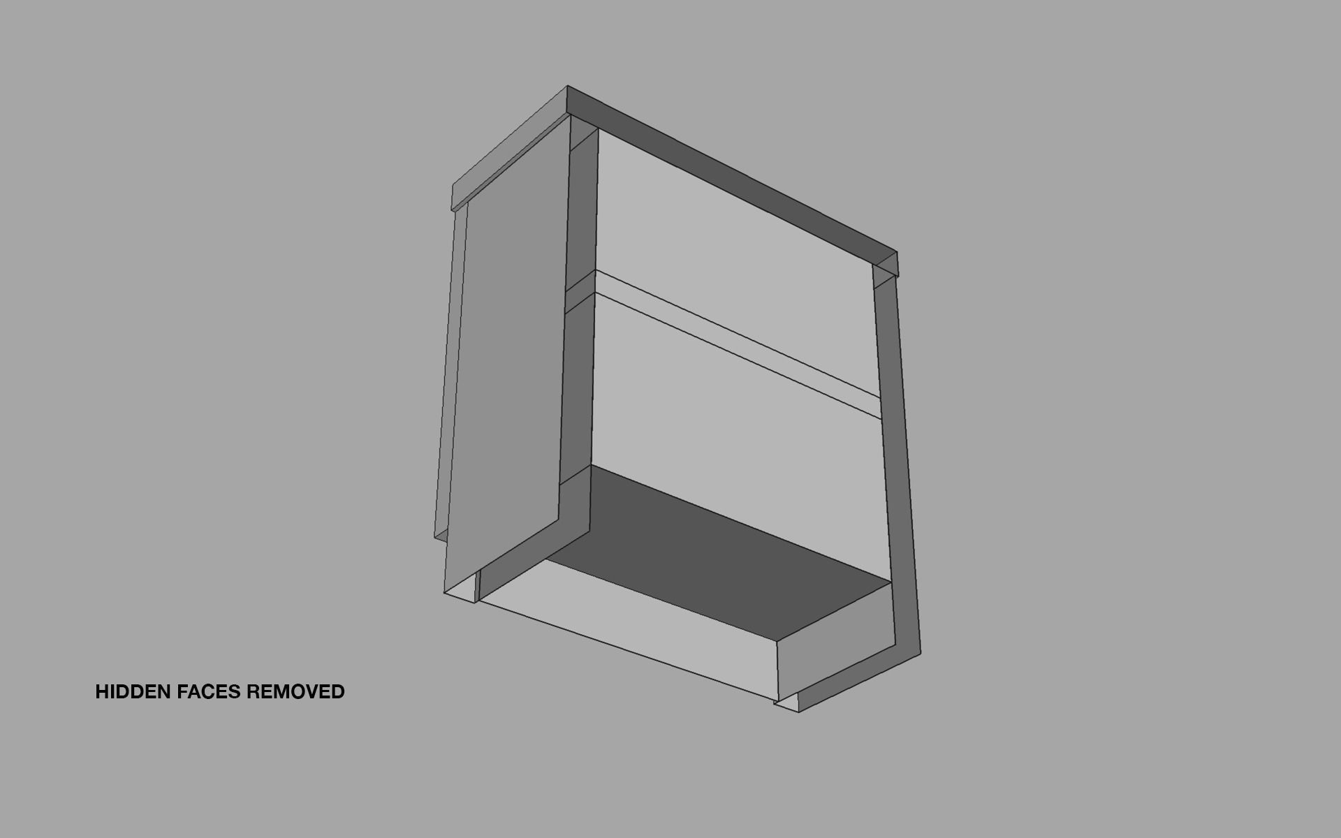 Cupboard - No 1 Low-poly 3D model_7