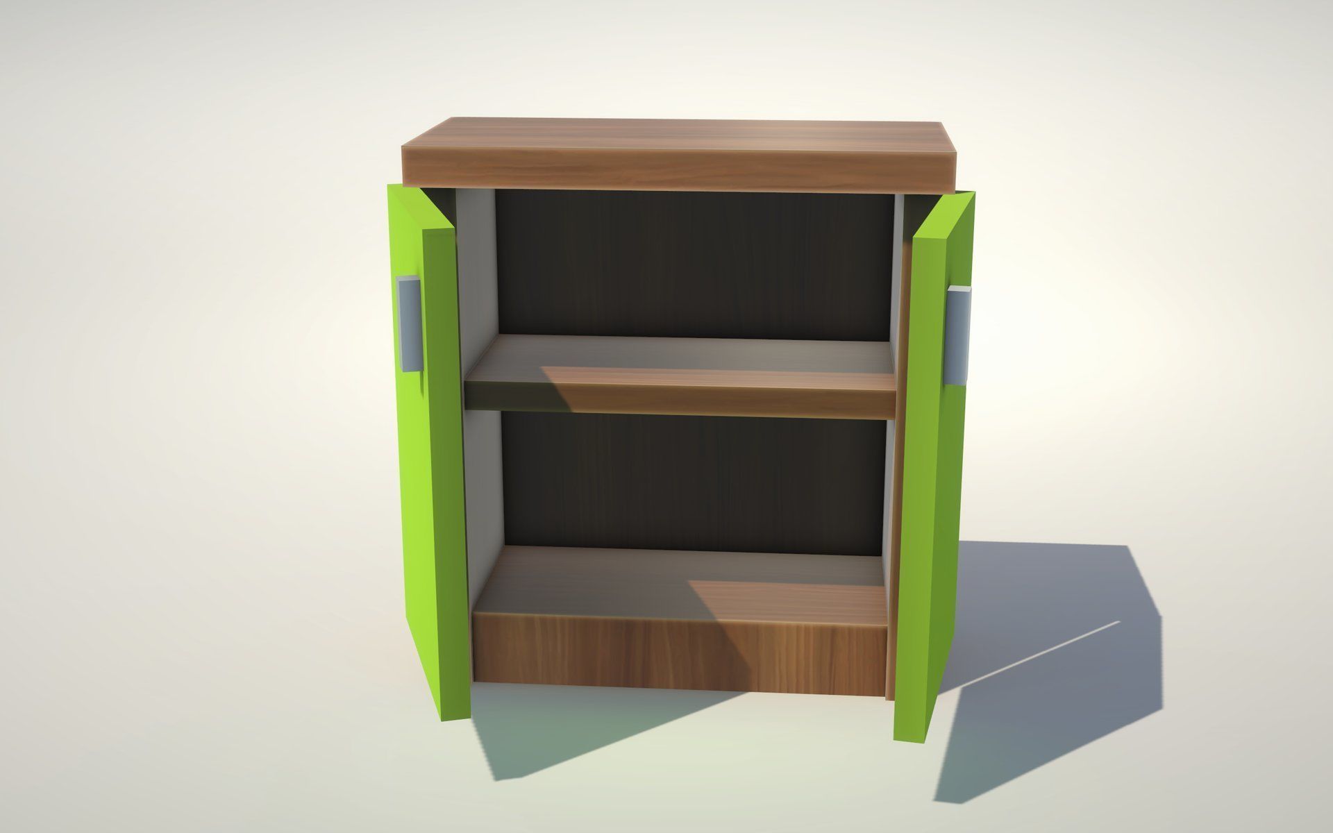 Cupboard - No 1 Low-poly 3D model_5