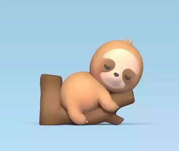 Sleeping Sloth 3D print model