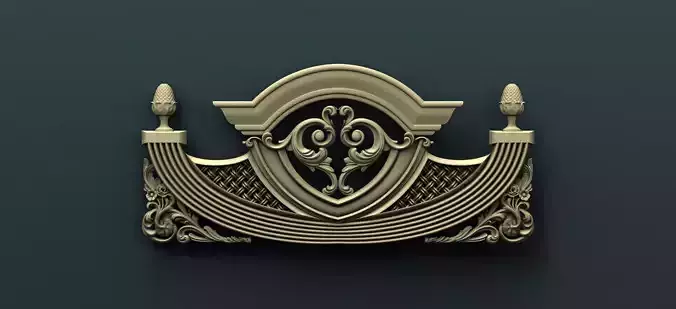 Classic Carved Bed  12