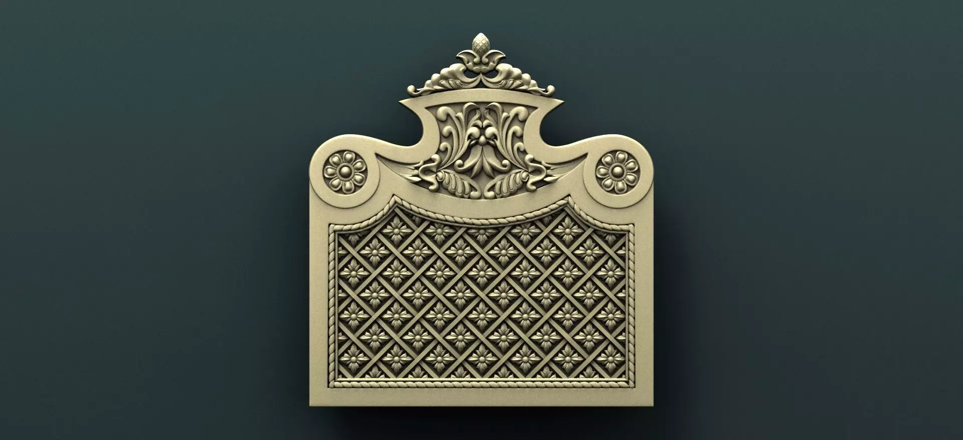 Classic Carved Bed 10 3D print model