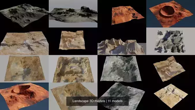 Landscape 3D models 3D Model Collection