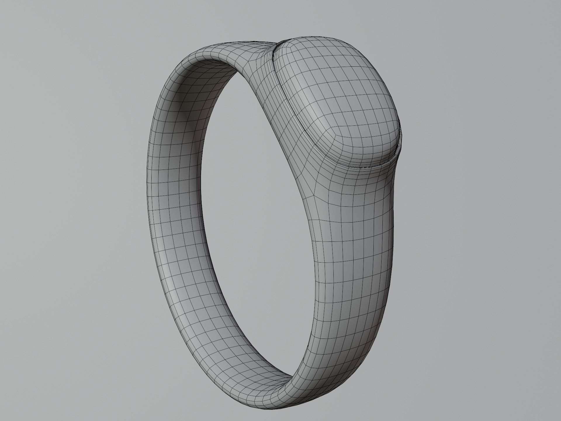 Old Ring Low-poly 3D model_22