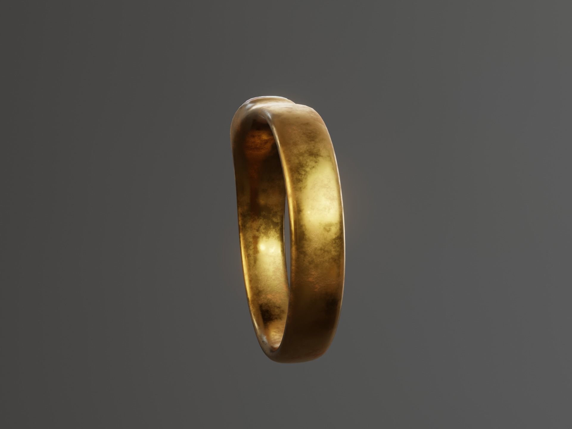 Old Ring Low-poly 3D model_19