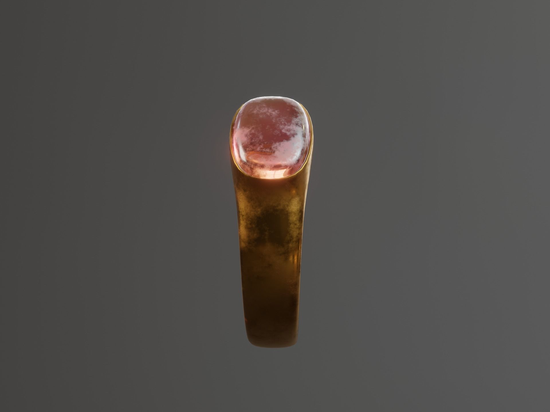 Old Ring Low-poly 3D model_14