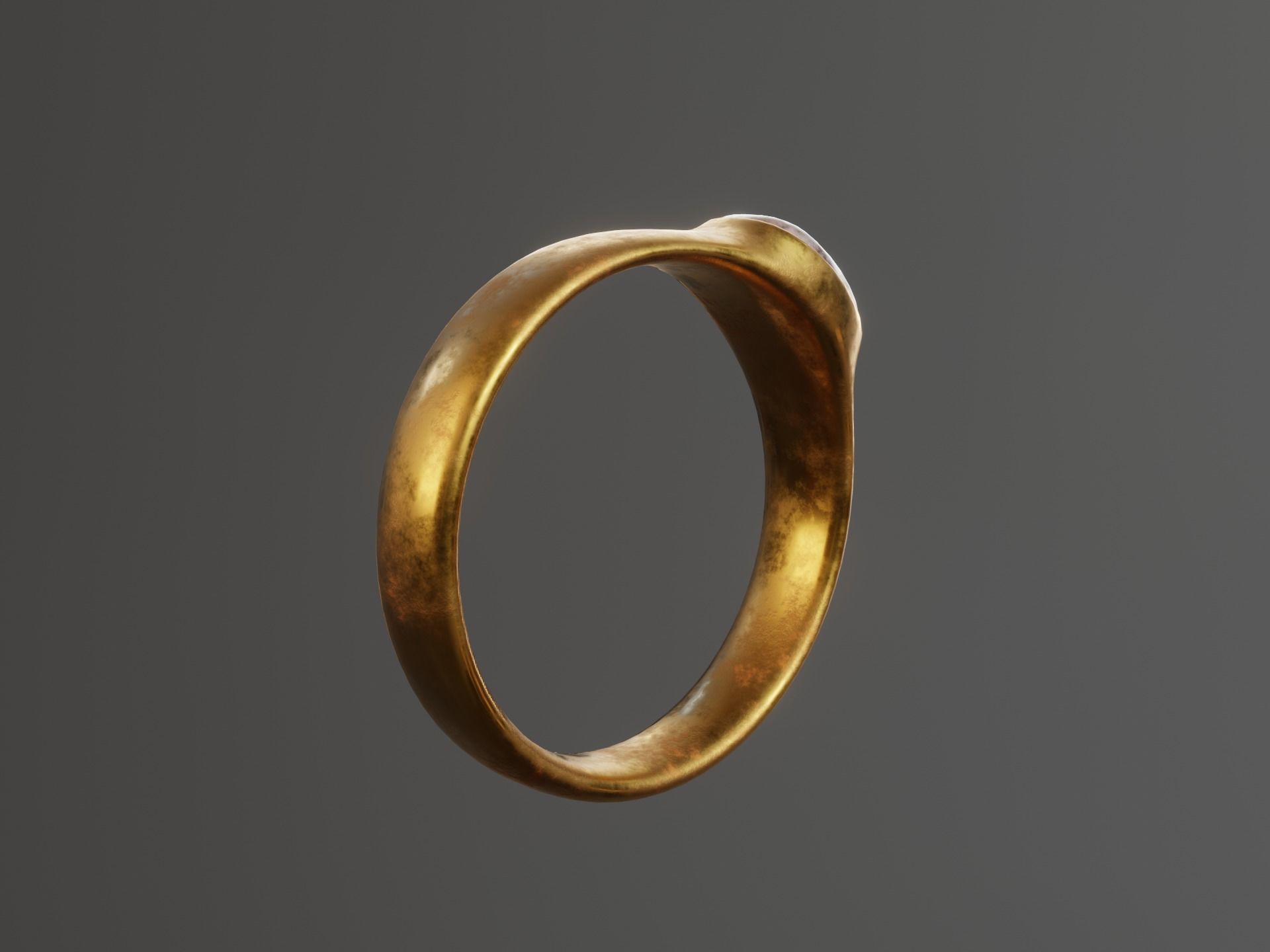 Old Ring Low-poly 3D model_20