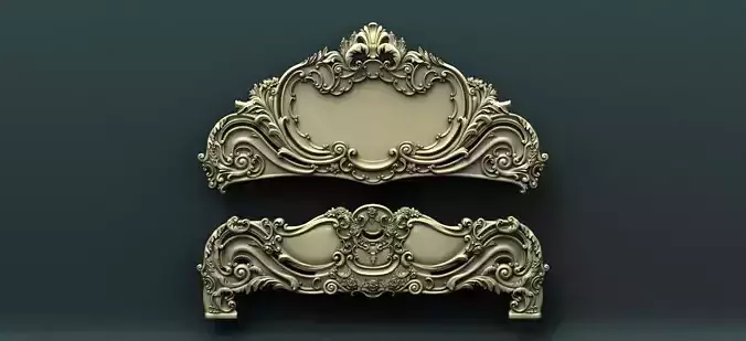Classic Carved Bed  7