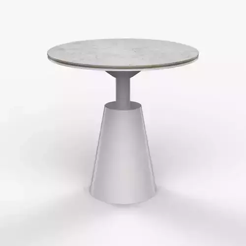 Luxome end Table white marble