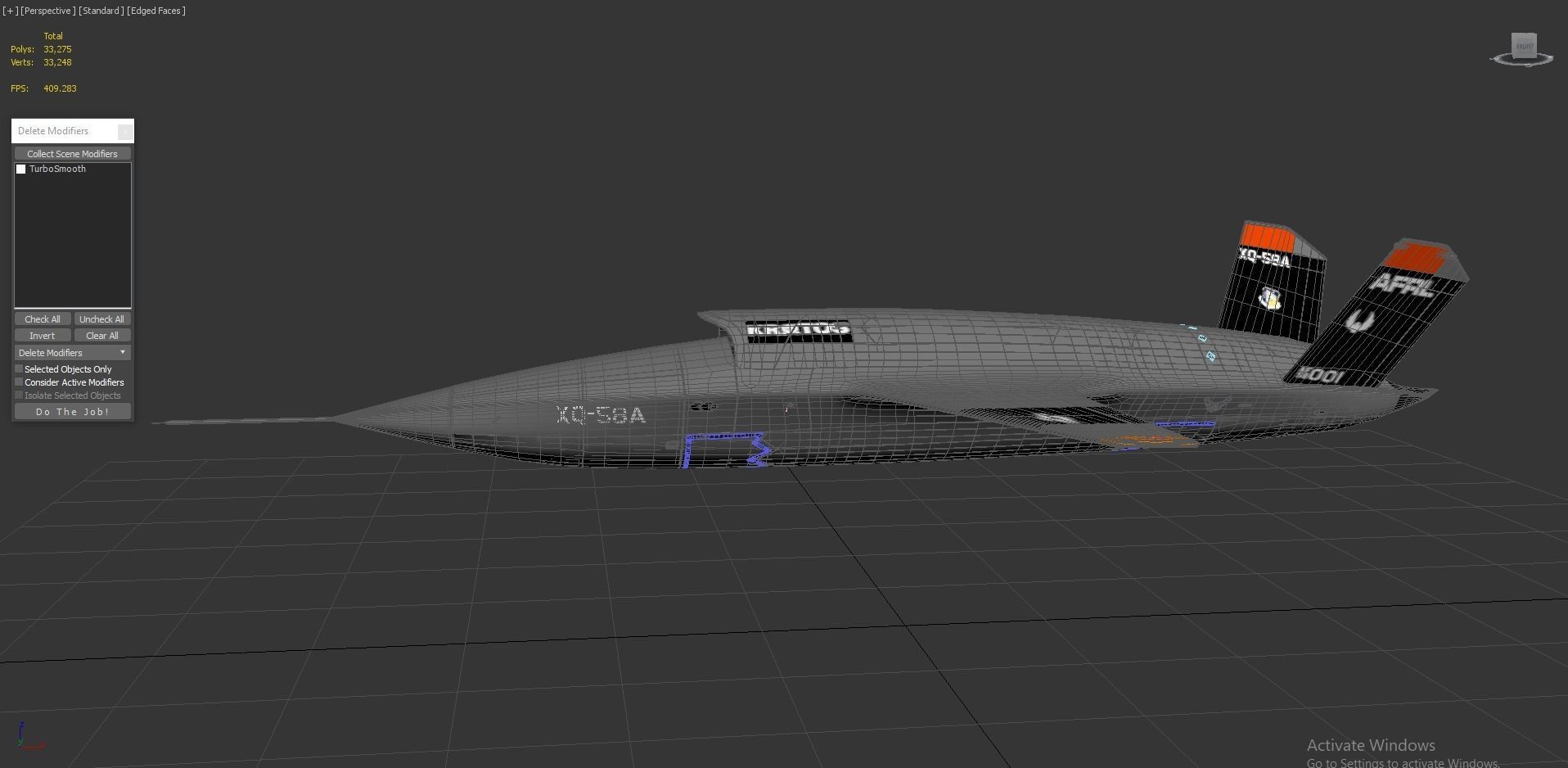 XQ-58 Valkyrie Military Drone 3D model_7