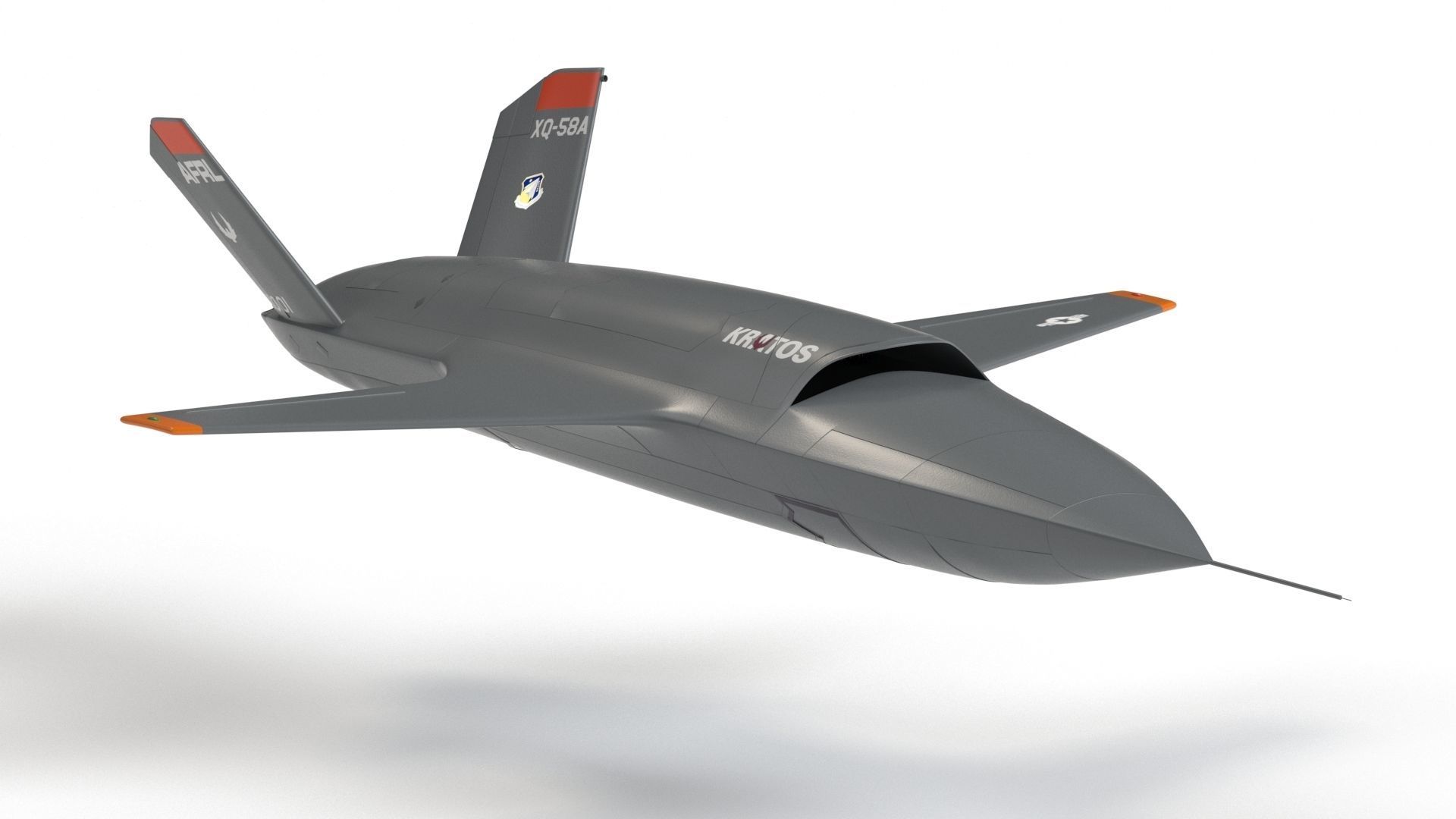 XQ-58 Valkyrie Military Drone 3D model_12