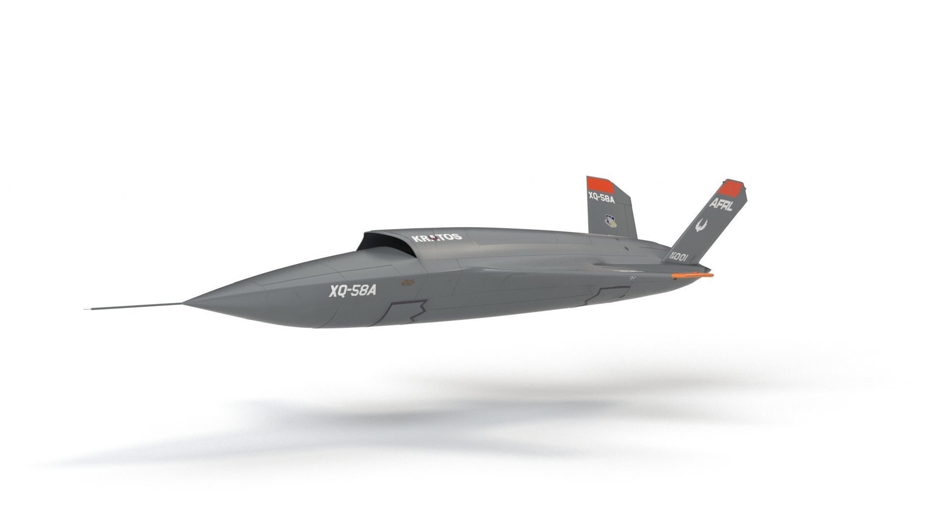 XQ-58 Valkyrie Military Drone 3D model_18