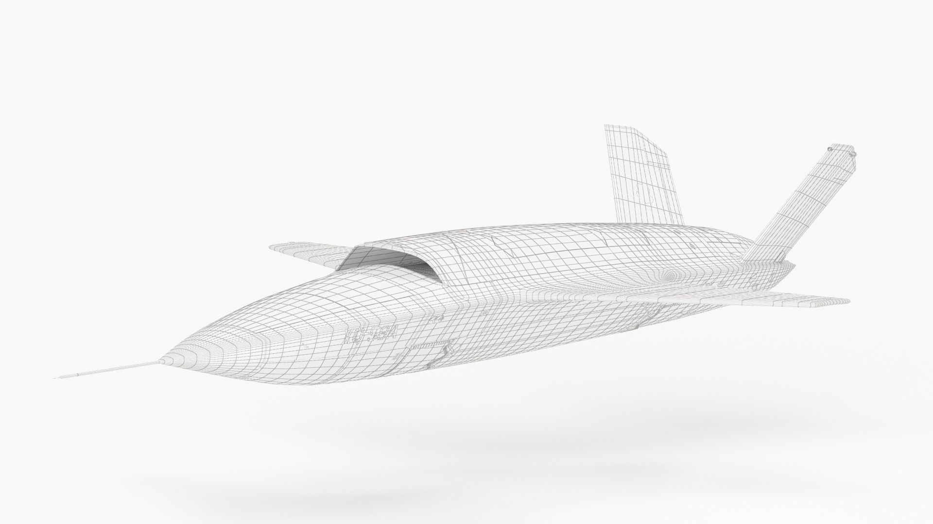 XQ-58 Valkyrie Military Drone 3D model_10