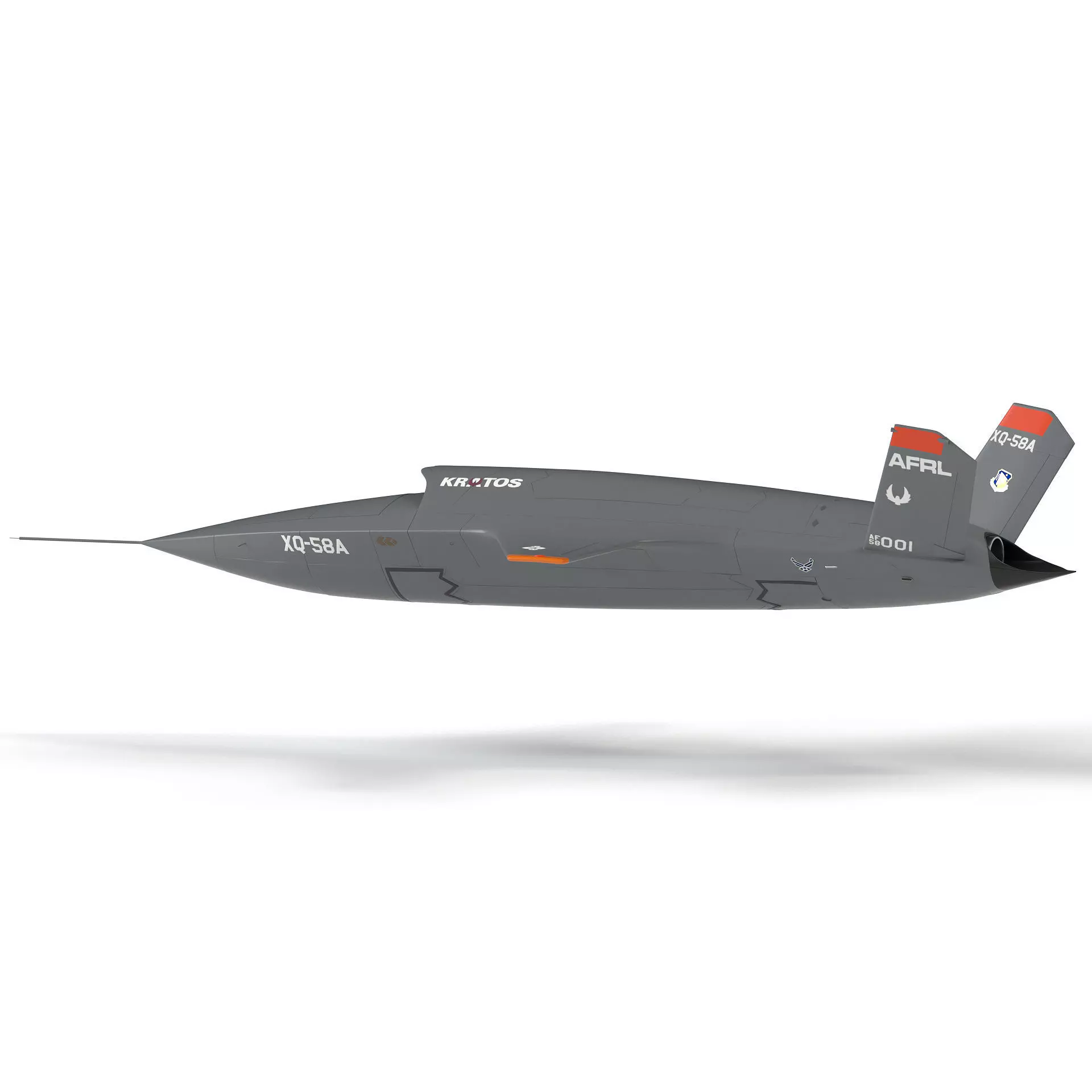 XQ-58 Valkyrie Military Drone 3D model_0