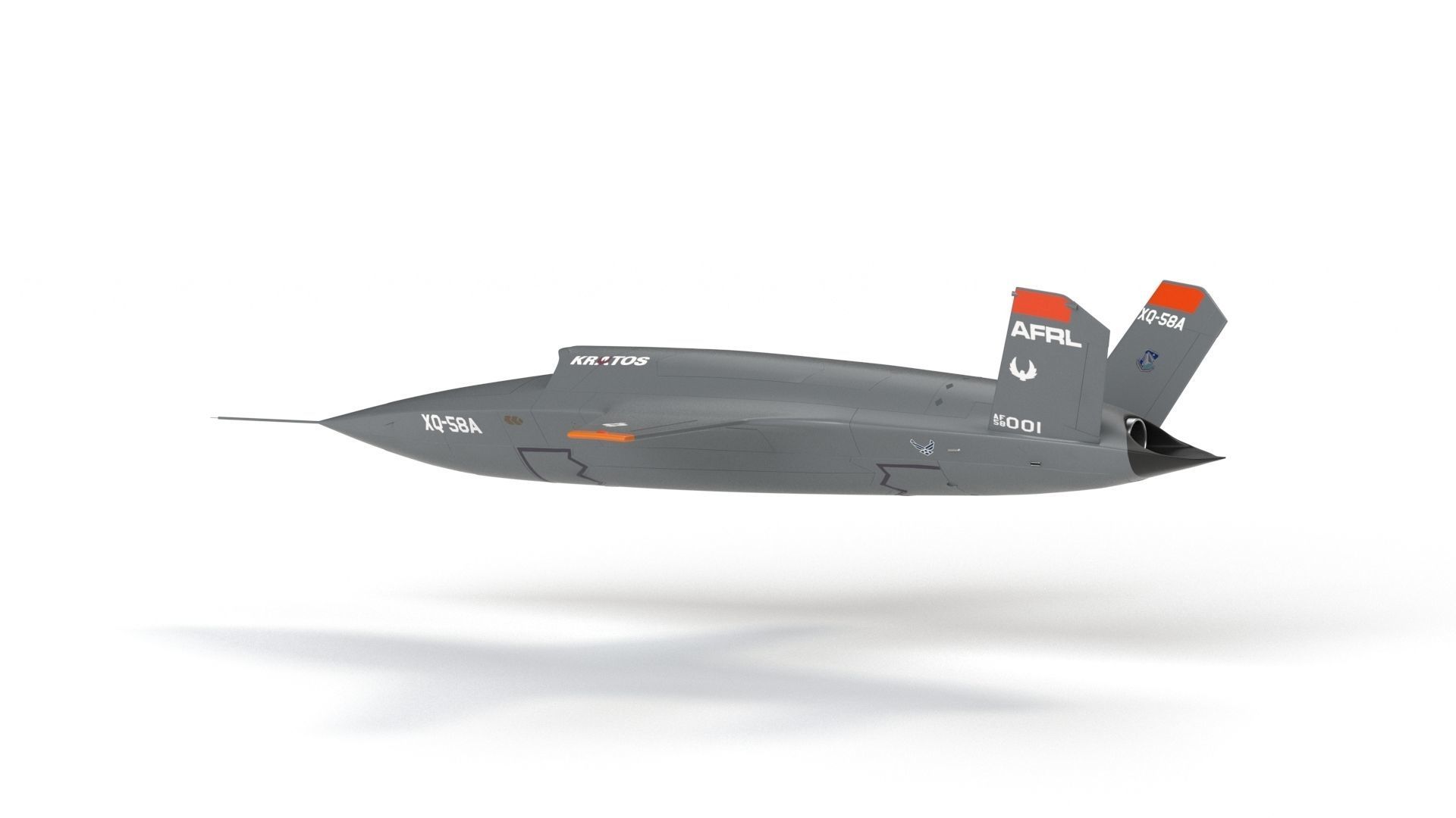 XQ-58 Valkyrie Military Drone 3D model_30