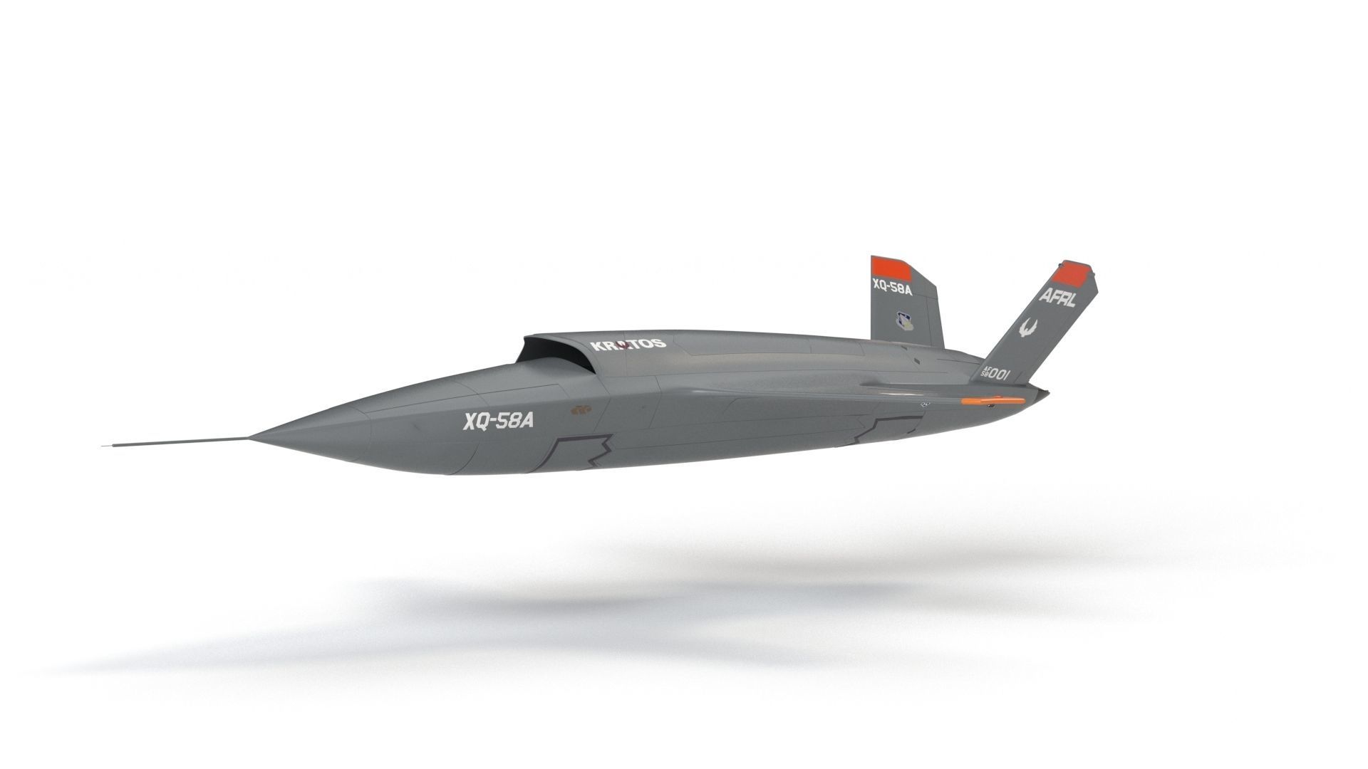 XQ-58 Valkyrie Military Drone 3D model_17