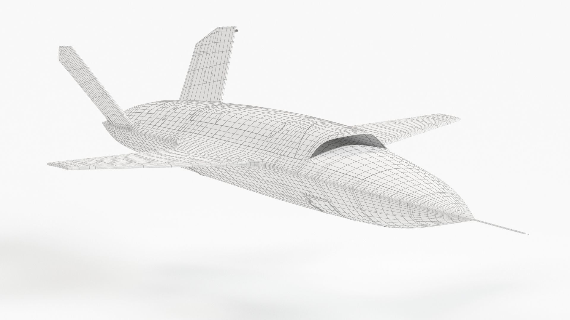 XQ-58 Valkyrie Military Drone 3D model_8