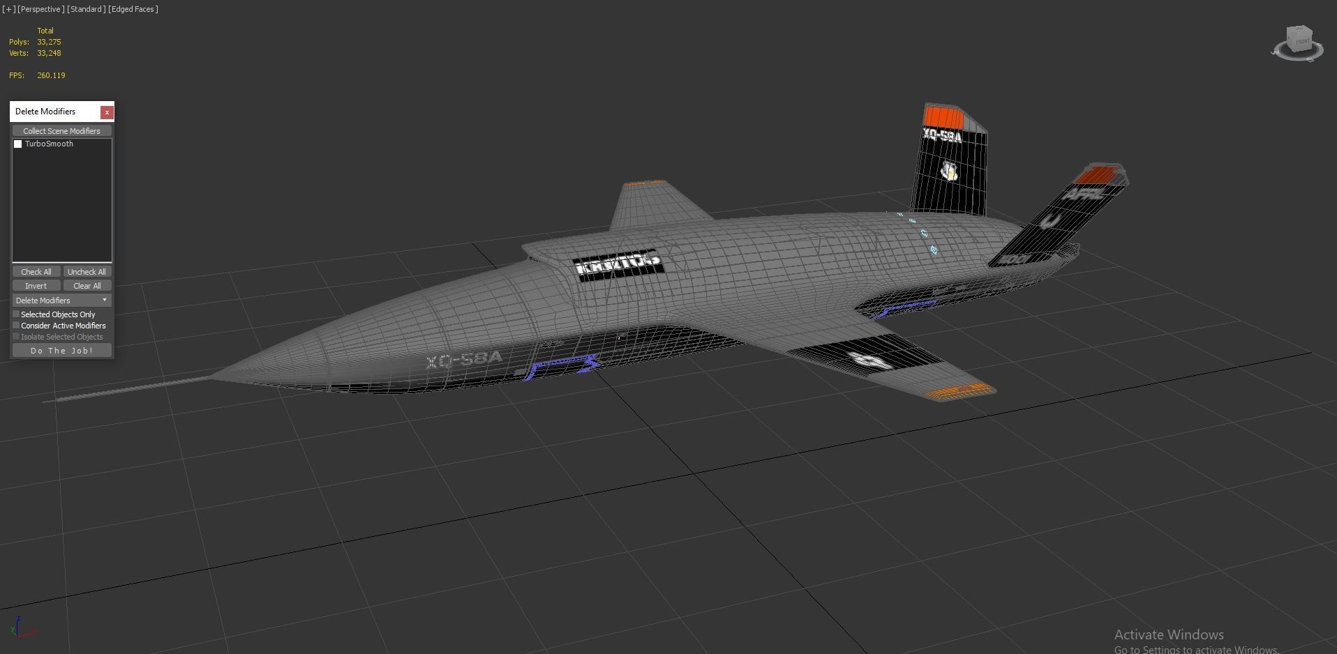 XQ-58 Valkyrie Military Drone 3D model_5