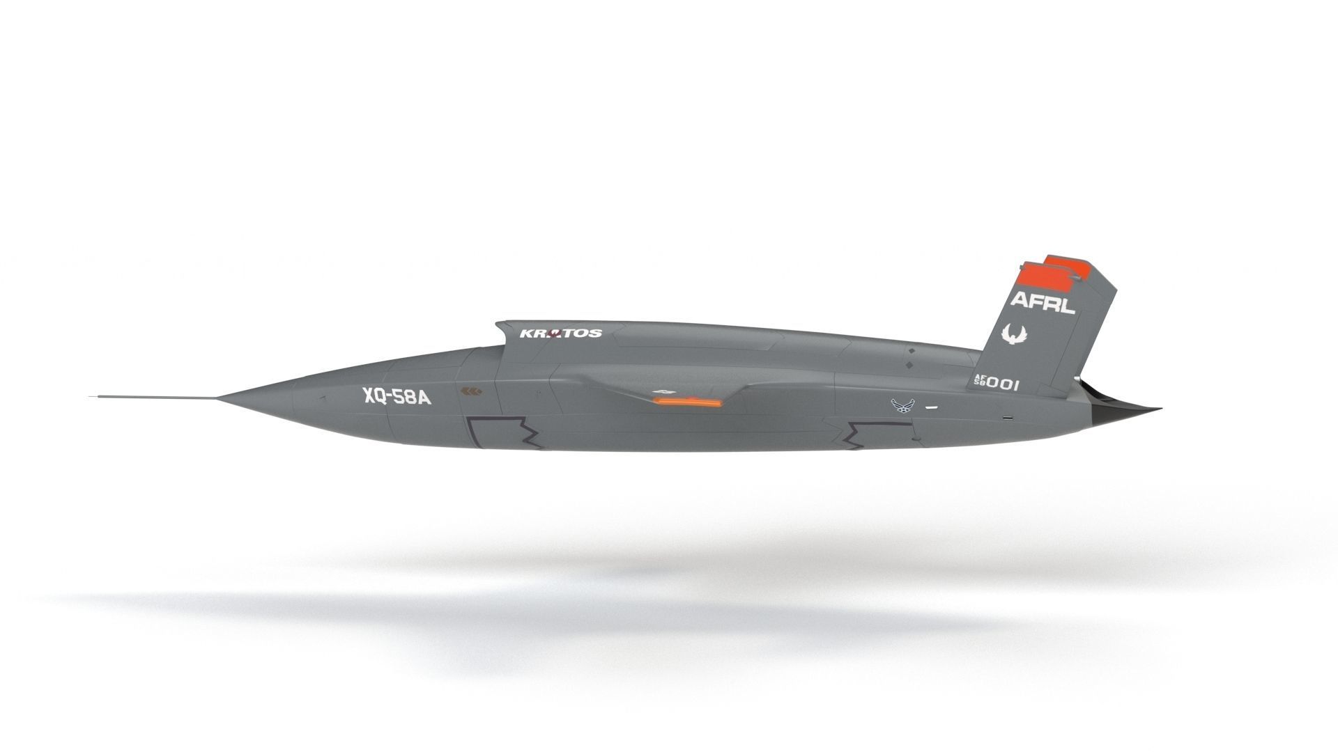 XQ-58 Valkyrie Military Drone 3D model_31