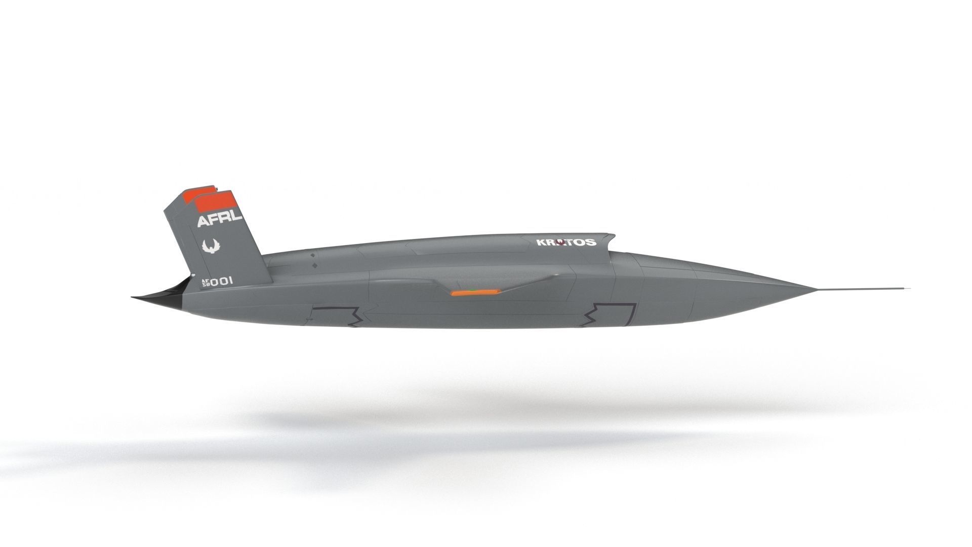 XQ-58 Valkyrie Military Drone 3D model_25