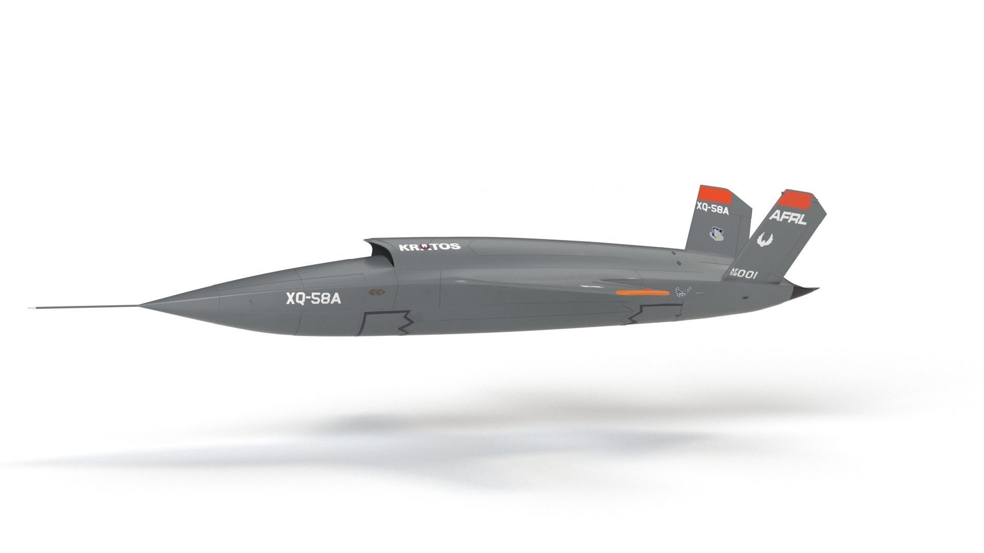 XQ-58 Valkyrie Military Drone 3D model_34