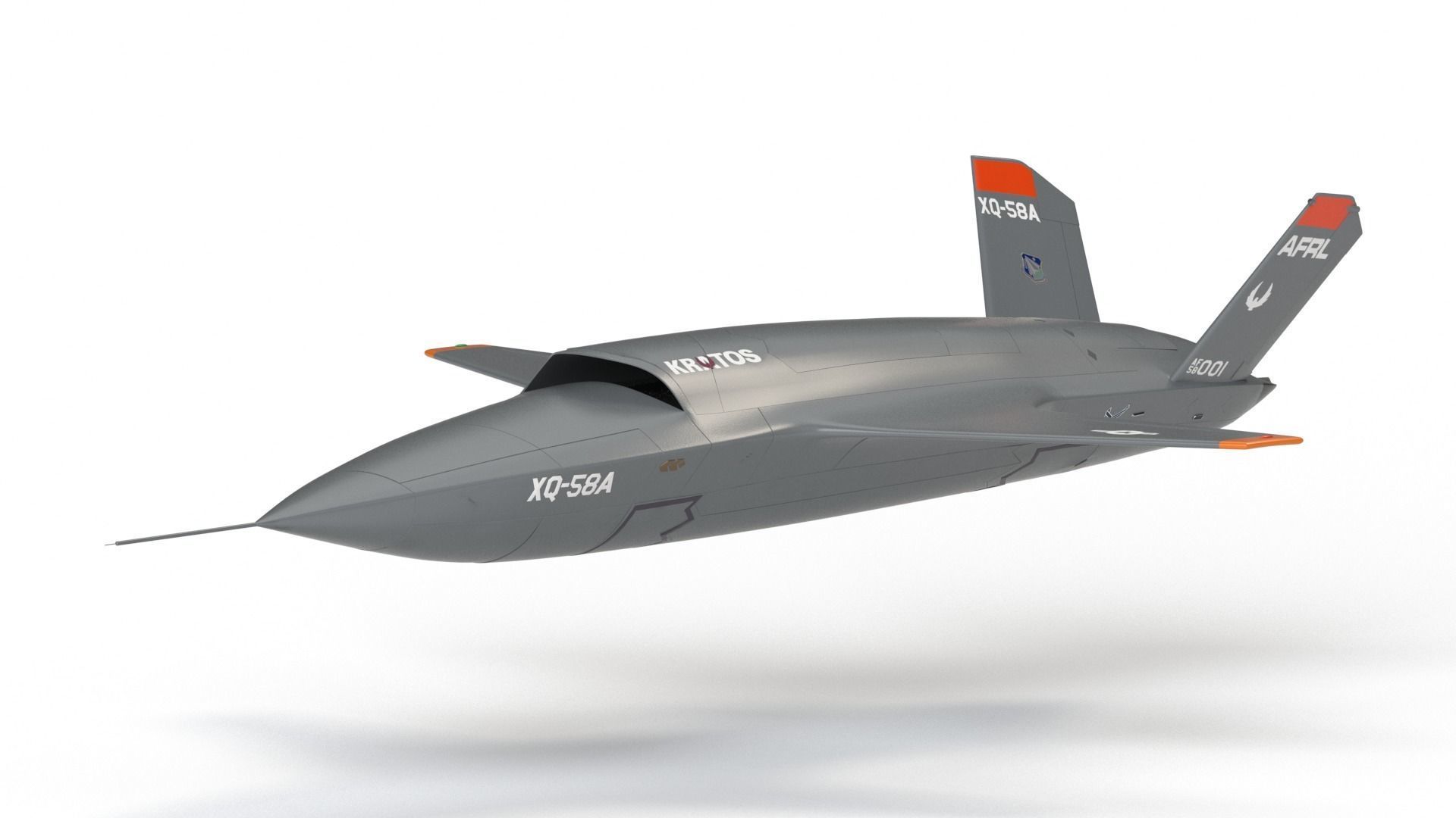 XQ-58 Valkyrie Military Drone 3D model_1