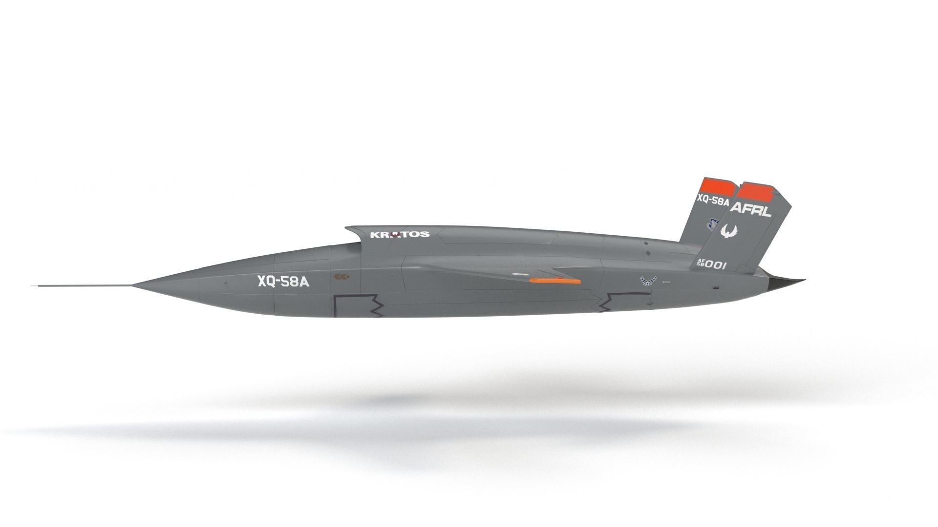 XQ-58 Valkyrie Military Drone 3D model_32