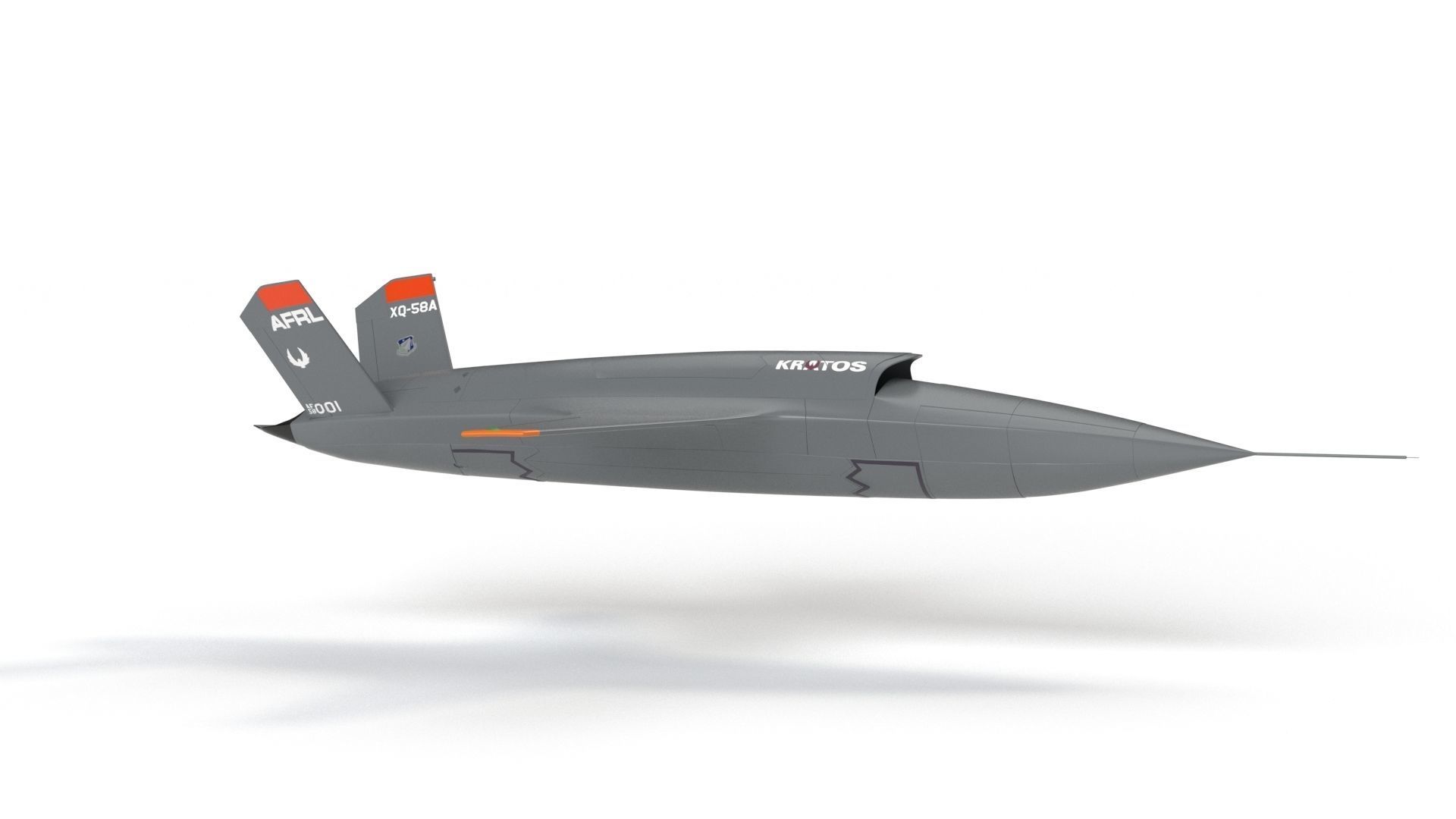 XQ-58 Valkyrie Military Drone 3D model_24