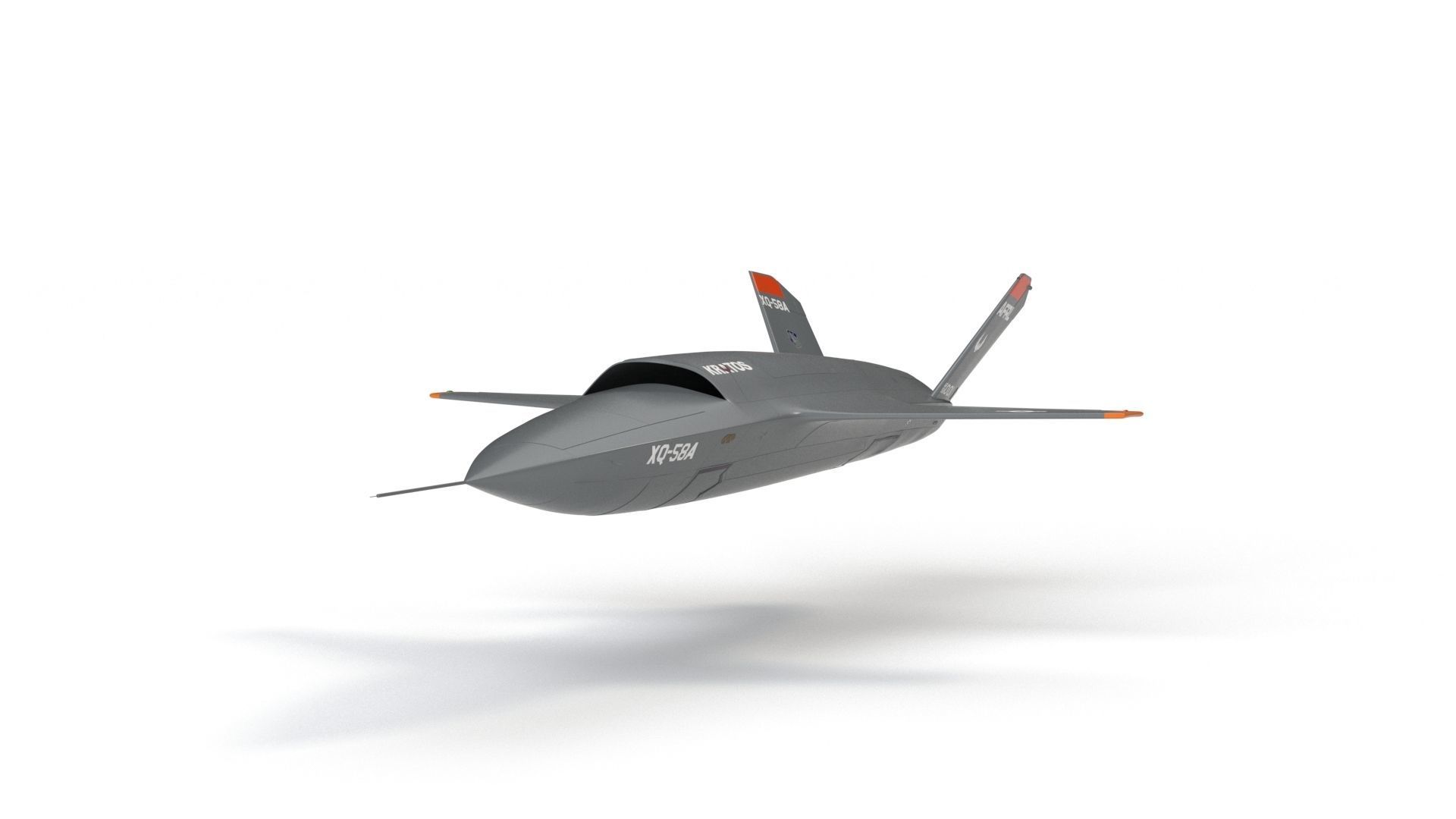 XQ-58 Valkyrie Military Drone 3D model_20
